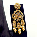 Gold-Tone Bridal Necklace Set with Maang Tikka | Bellenoor - BelleNoor