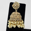 Antique Gold Kundan Pearl Bridal Jewellery Set | Bellenoor - BelleNoor