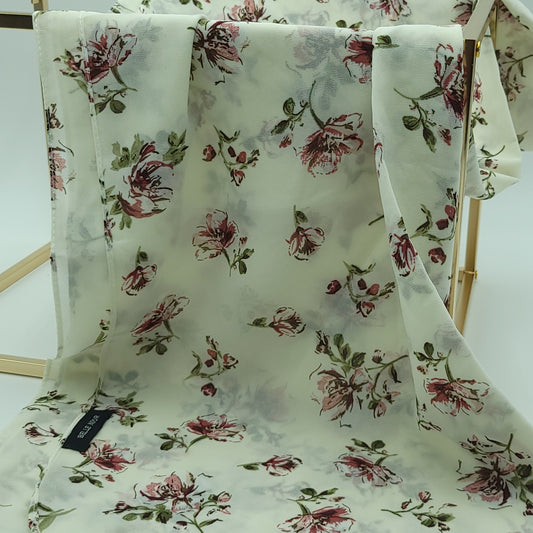 Cream Floral - BelleNoor