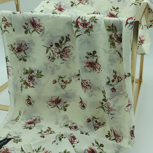 Cream Floral - BelleNoor