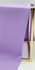 BelleNoor light purple crepe chiffon hijab with a subtle textured finish draped over a gold frame