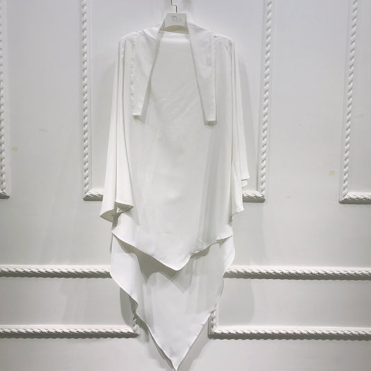 khimar - White - BelleNoor
